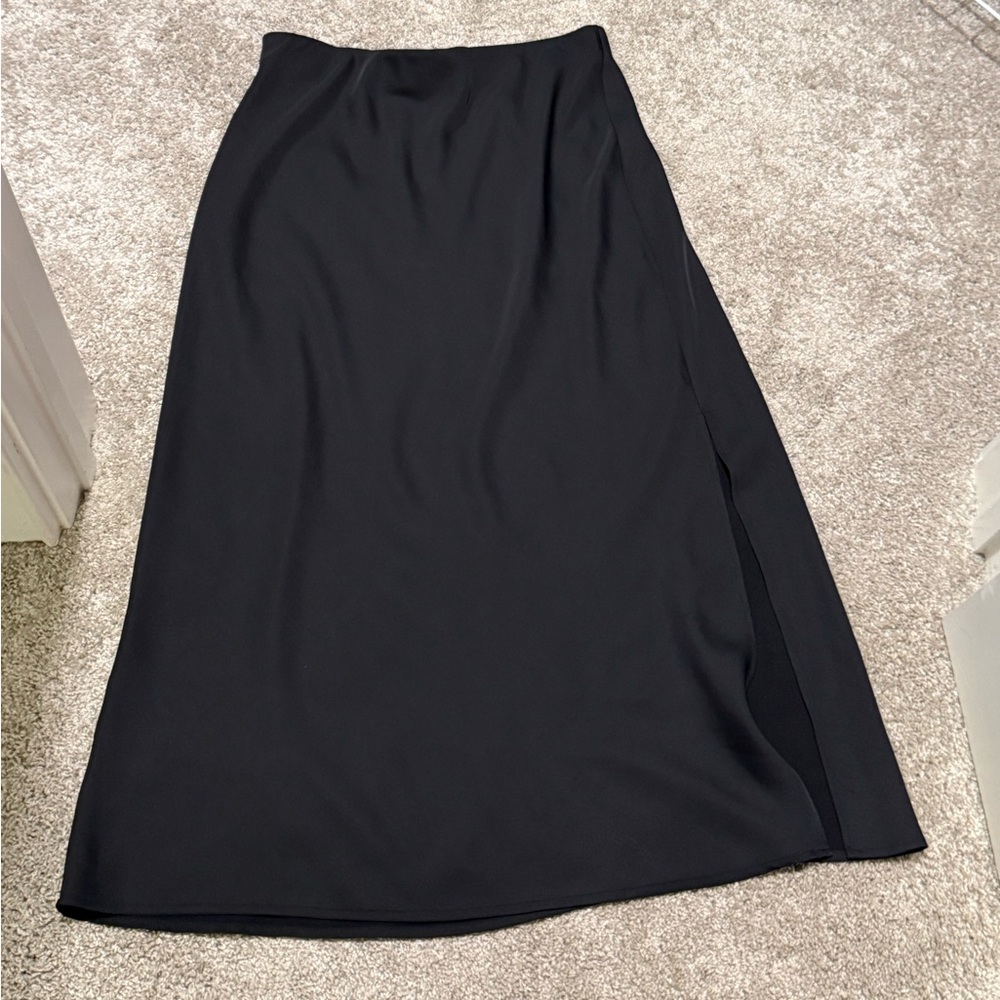 a new day Black Midi Skirt
